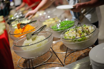 Image showing buffet food