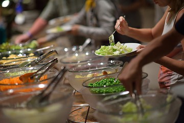 Image showing buffet food