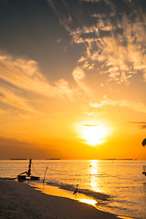 Image showing Sunset Villa Standing our into the Sea