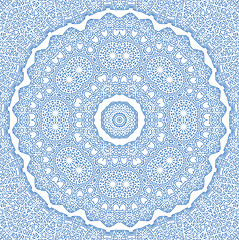 Image showing Abstract blue pattern on white