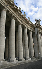 Image showing Collonade at St. Peter's