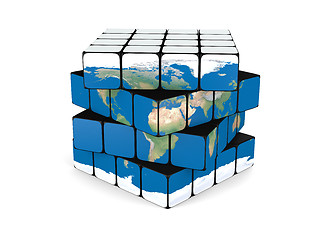 Image showing Earth cube
