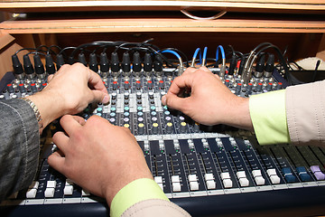 Image showing mixing desk