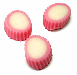 Image showing Pink japanese dessert