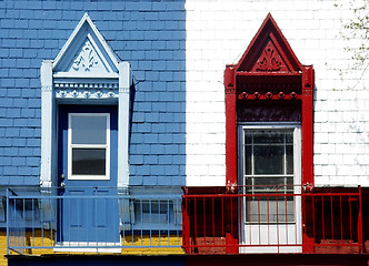 Image showing Colorful doors