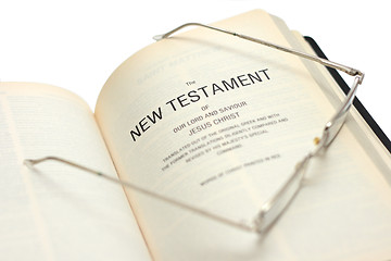 Image showing Open Bible 