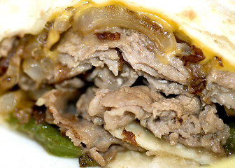 Image showing philly cheese steak