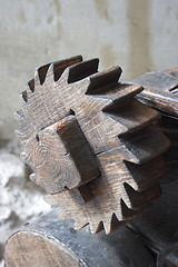Image showing wooden gear