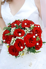 Image showing  red rose bouquet 