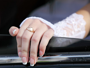 Image showing  bridal car