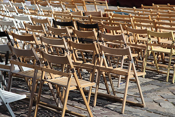 Image showing  wooden chairs