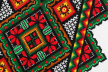 Image showing Ethnic Ukrainian Embroidery