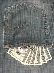 Image showing jeans pocket