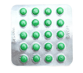 Image showing  green pills 