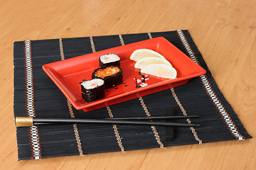 Image showing sushi sticks