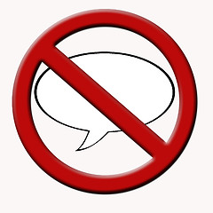 Image showing  no talking