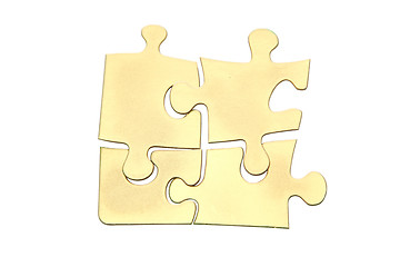 Image showing Golden puzzles