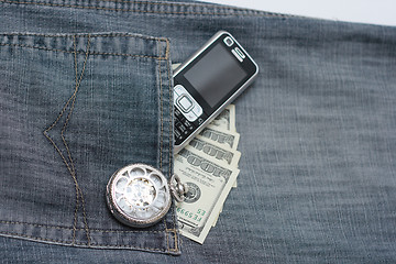 Image showing  jeans pocket 