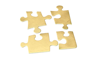 Image showing Gold puzzle