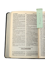 Image showing Open bible