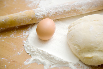 Image showing egg dough 