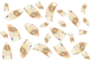 Image showing  50 euro bills