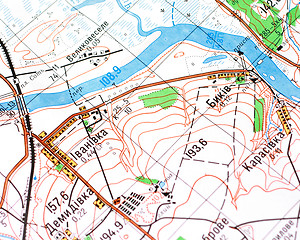 Image showing topographic map