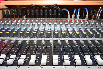 Image showing mixing desk