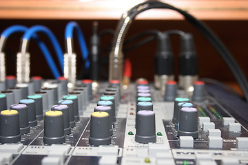 Image showing mixing desk