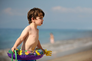 Image showing Boy on the beach