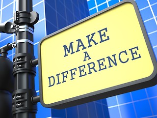 Image showing Make a Difference.