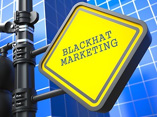 Image showing Business Concept. Blackhat Marketing Waymark.