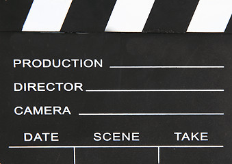 Image showing clapper board