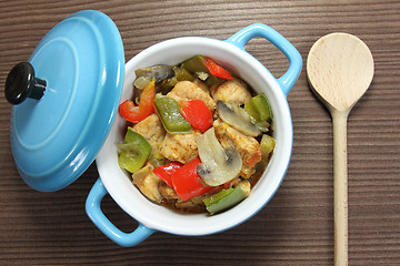 Image showing Chicken and  vegetables