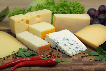 Image showing Cheeses