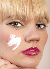 Image showing cream on face