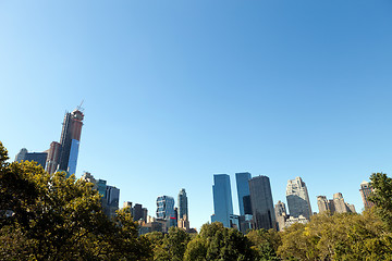 Image showing Central Park New York Skyline