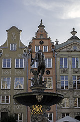 Image showing God of sea. Neptune statue.