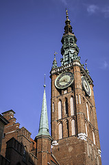 Image showing Medieval clock tower.