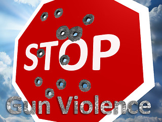 Image showing Stop gun violence