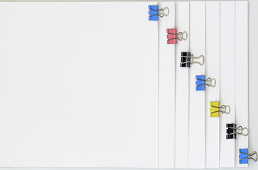 Image showing Office Clamps On Paper 01