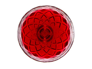 Image showing Red jelly in a glass bowl