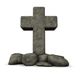 Image showing stone cross