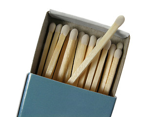 Image showing Box of white matches