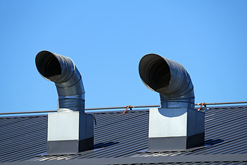 Image showing Pipes of ventilation