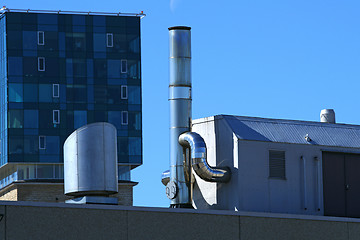 Image showing Rooftop vents