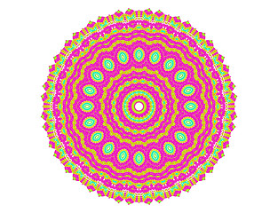Image showing Abstract radial pattern
