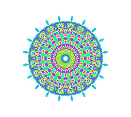 Image showing Abstract radial pattern