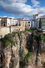 Image showing Very famous bridge in Ronda 