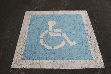 Image showing Wheelchair access sign